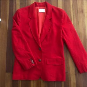 Vintage Pendleton red wool blazer